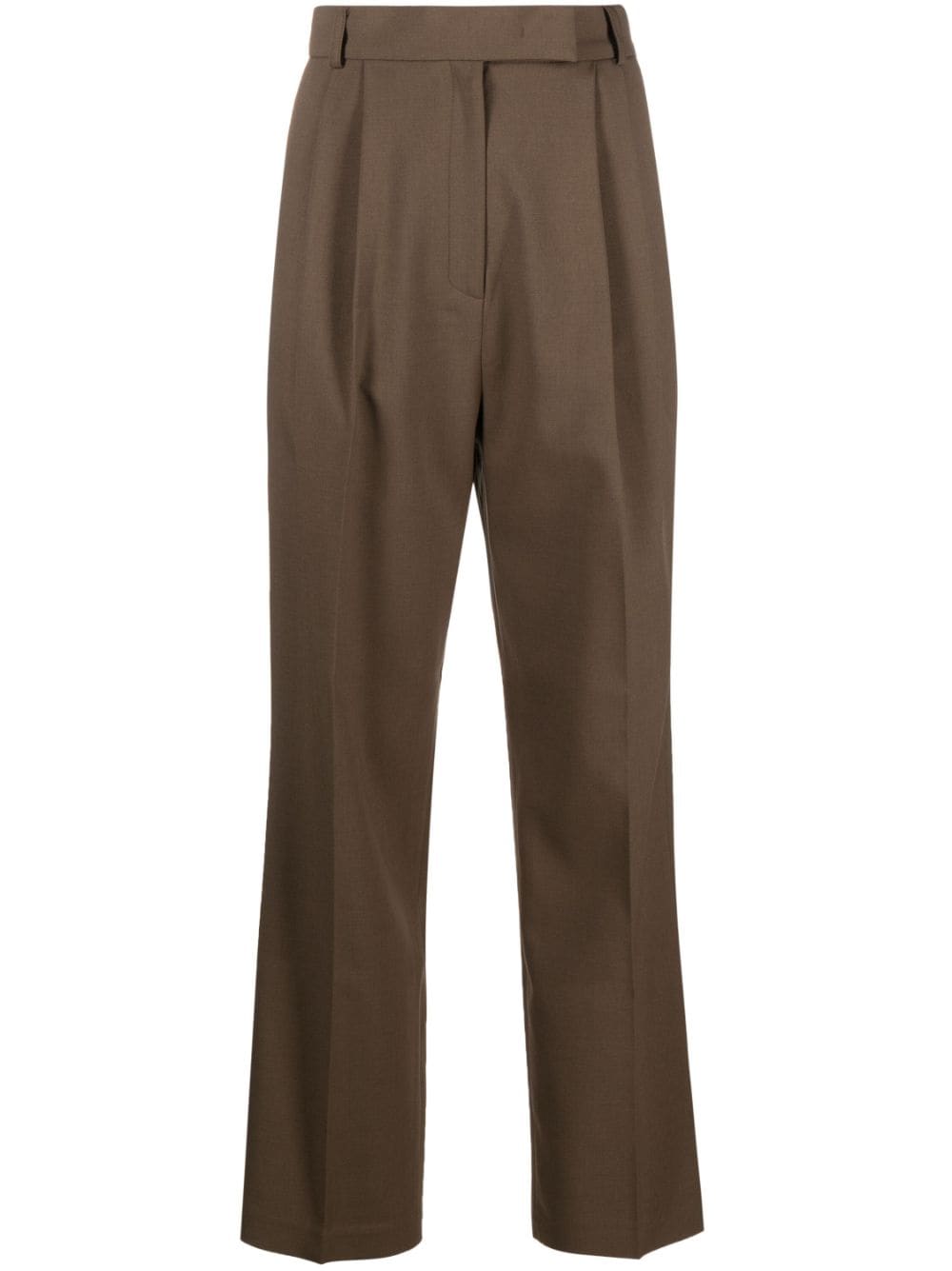 The Frankie Shop Bea wide-leg tailored trousers - Brown