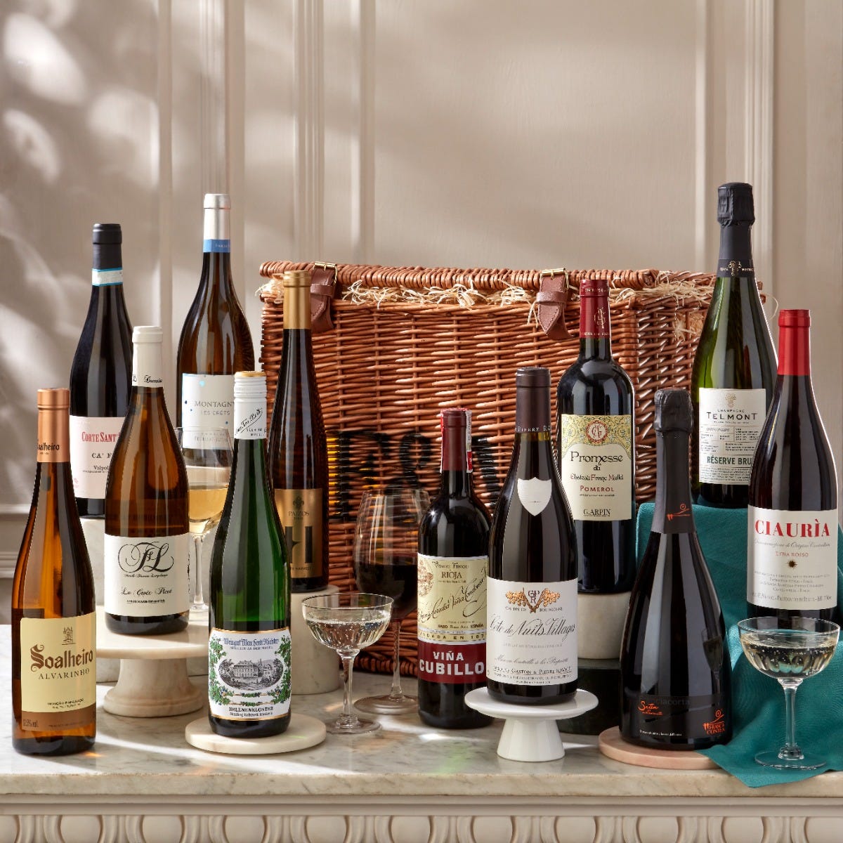 The Wine Connoisseur Hamper, Champagne, Fortnum & Mason