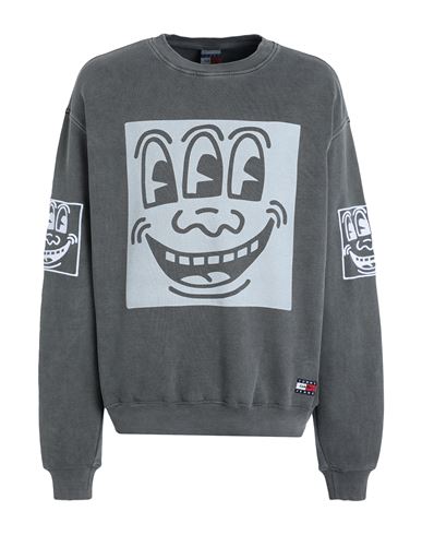 Tommy Jeans X Keith Haring Man Sweatshirt Grey Size M Cotton