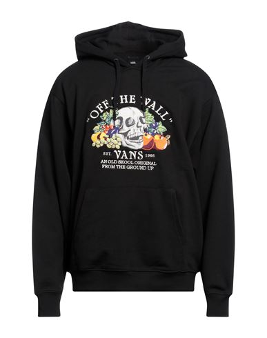 Vans Man Sweatshirt Black Size XL Cotton