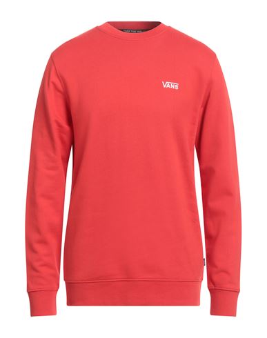 Vans Man Sweatshirt Tomato red Size XL Cotton