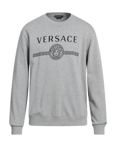 Versace Man Sweatshirt Grey Size L Cotton