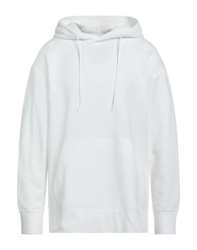 Y-3 Man Sweatshirt White Size L Cotton, Elastane