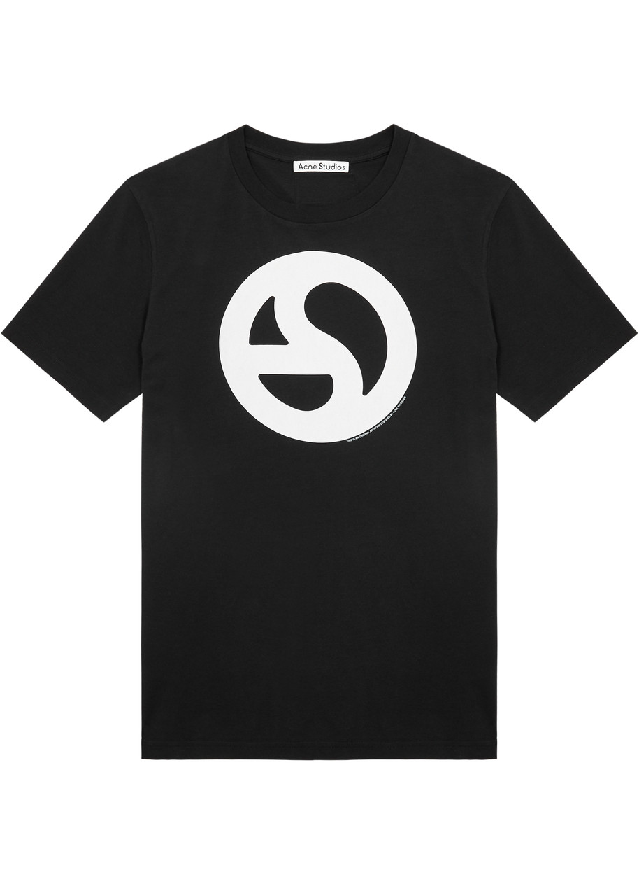Acne Studios Everest Printed Jersey T-shirt - Black