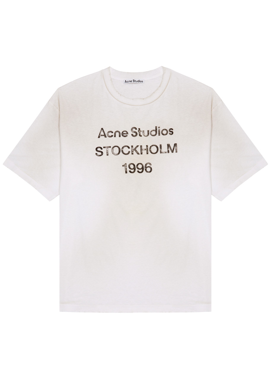 Acne Studios Exford 1996 Cotton-blend T-shirt - White And Black