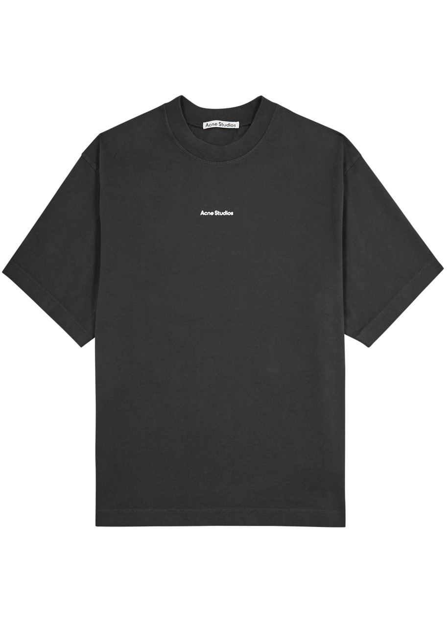 Acne Studios Logo-print Cotton T-shirt - Black