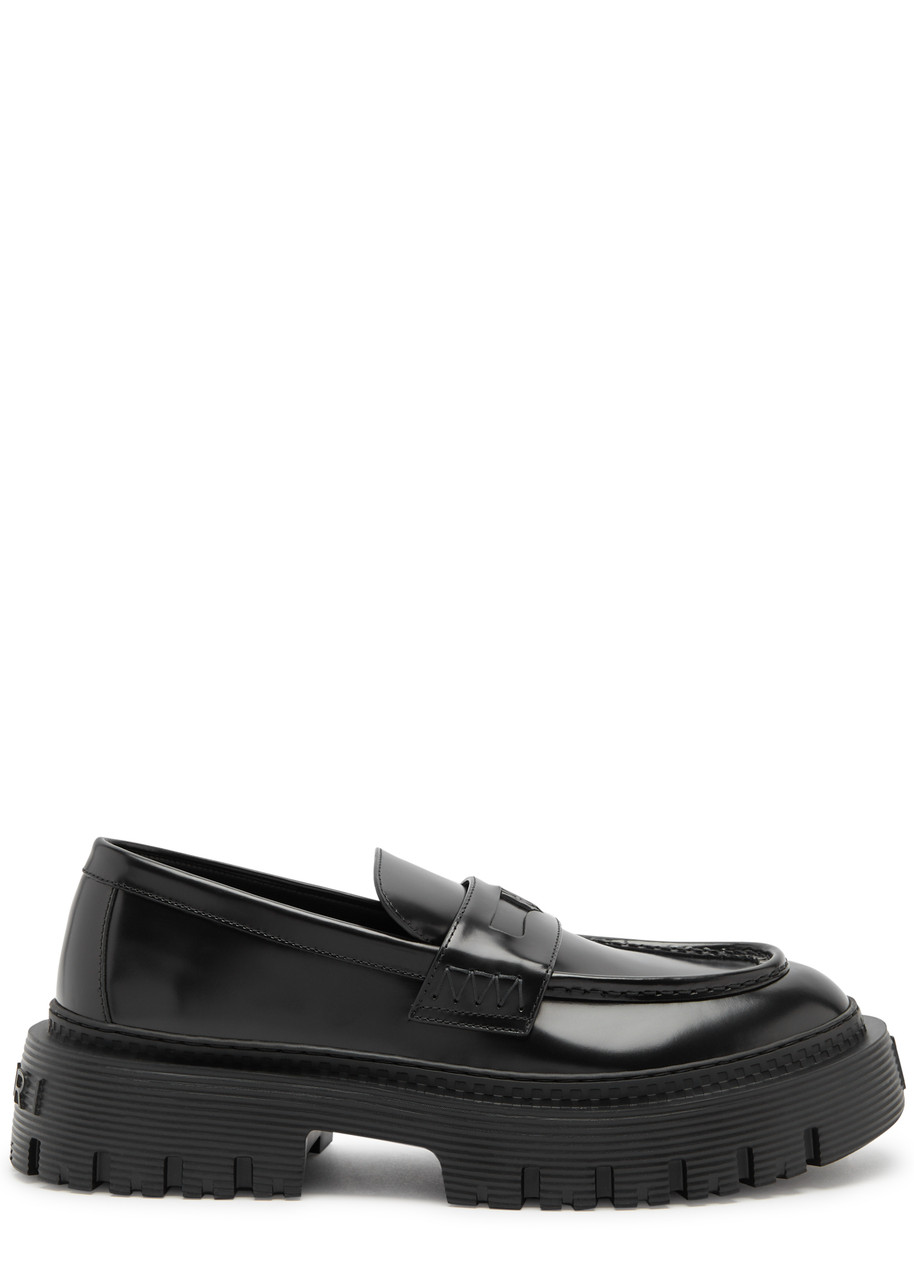 Amiri Glossed Leather Loafers - Black - 40 (IT40 / UK6)