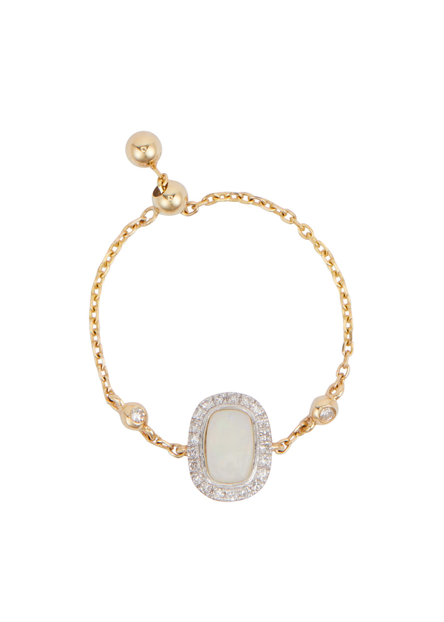 Anissa Kermiche Opal Embellished 18kt Gold Ring
