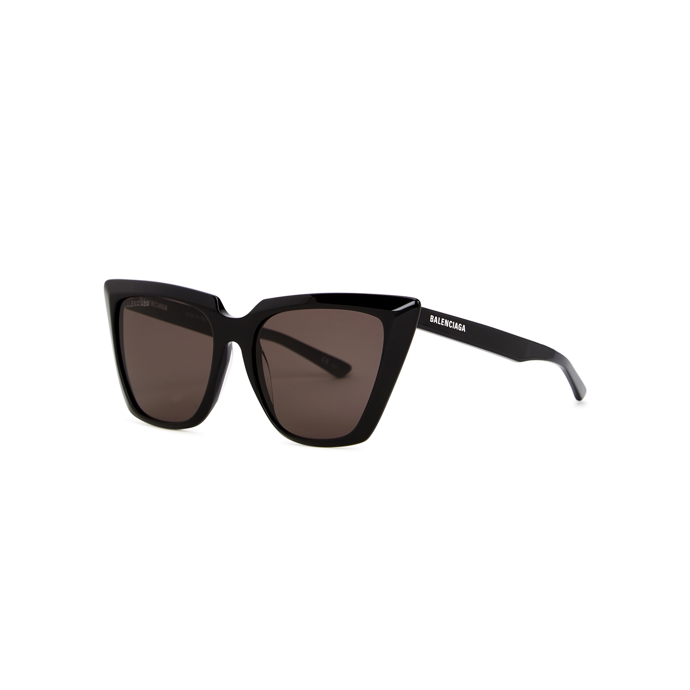 Balenciaga Black Oversized Cat-eye Sunglasses, Sunglasses, Black