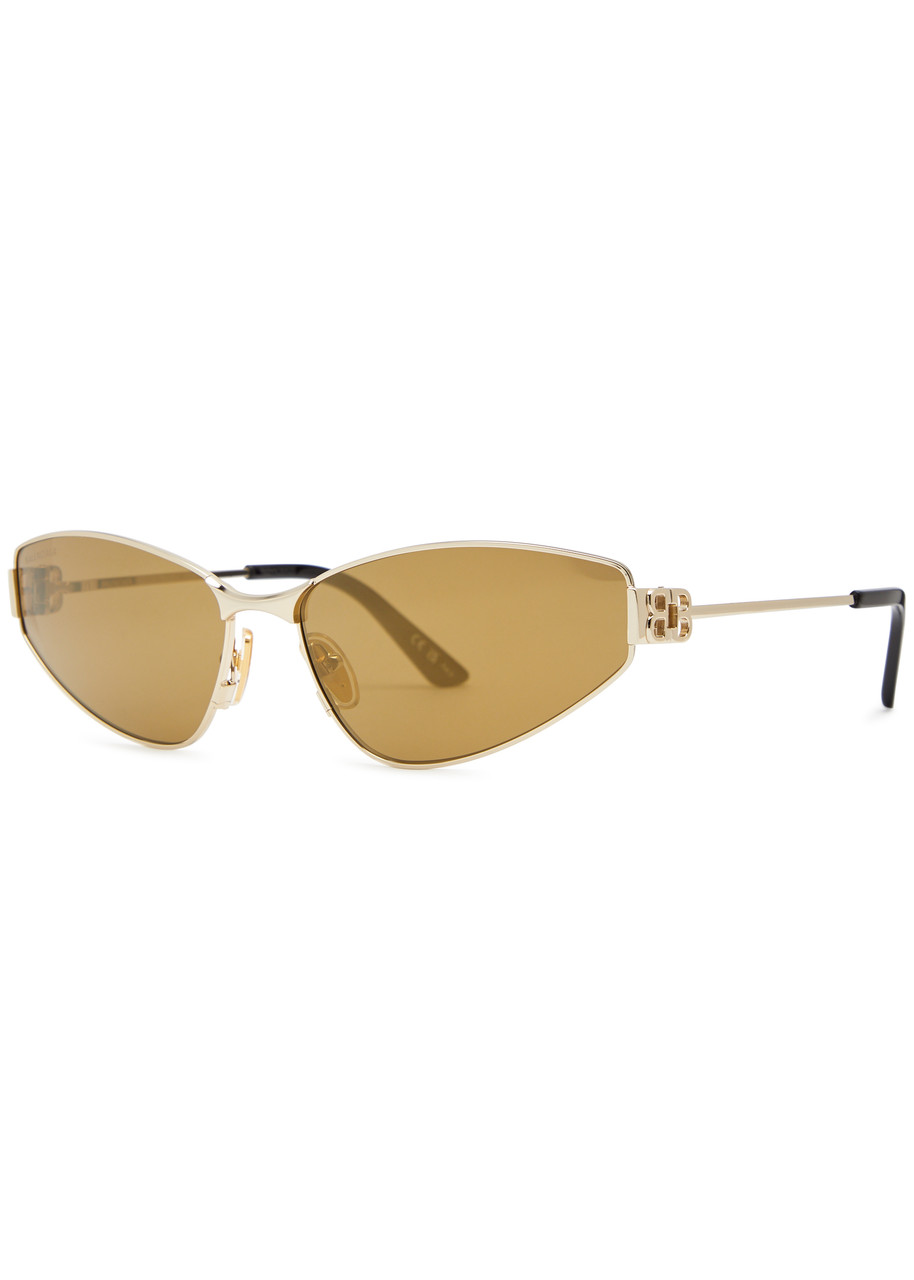 Balenciaga Cat-eye Sunglasses - Gold