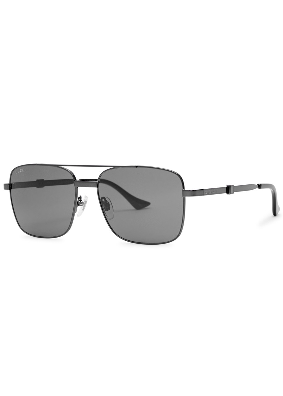 Gucci Aviator-style Sunglasses - Grey - One Size