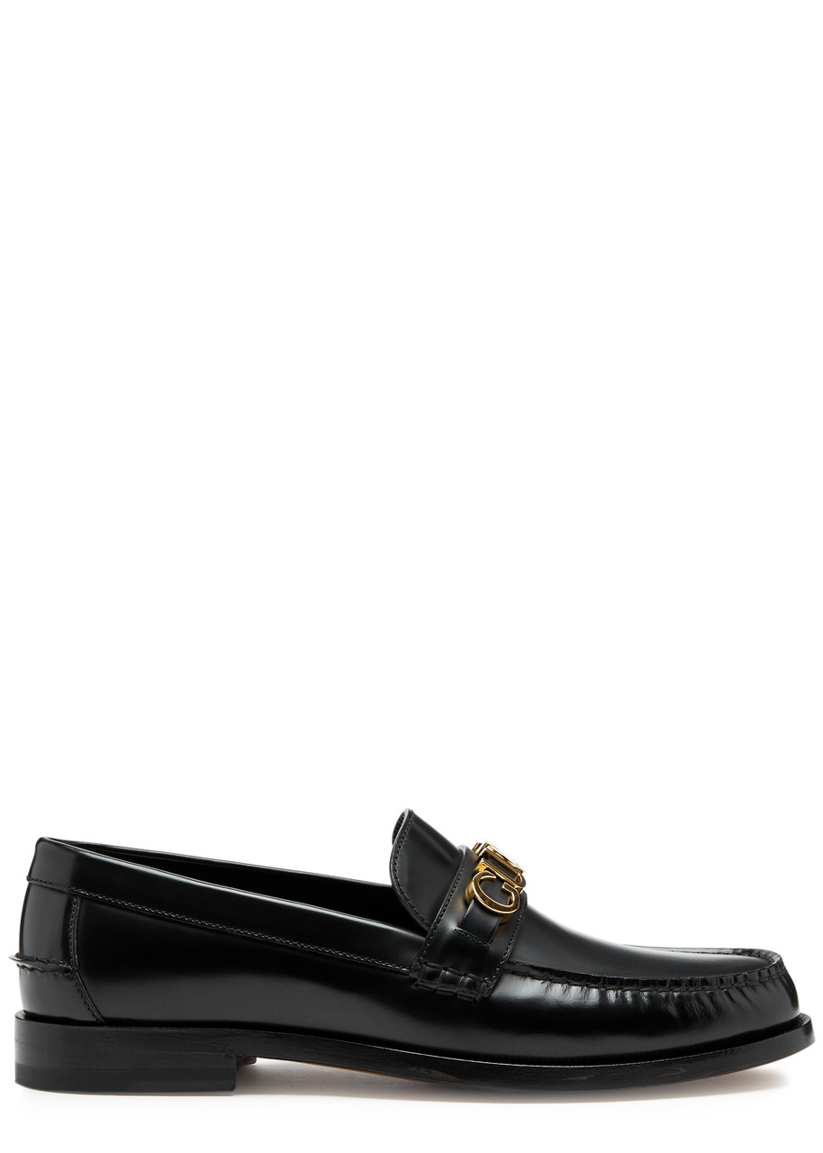 Gucci Cara Logo Leather Loafers - Black - 41 (IT41 / UK7)