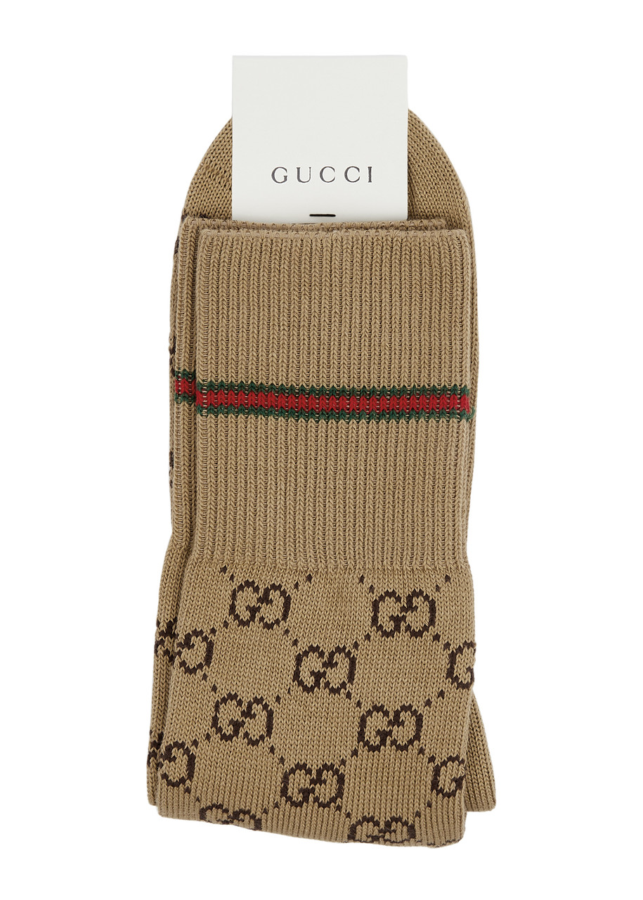 Gucci GG Cotton-blend Socks - Beige - One Size