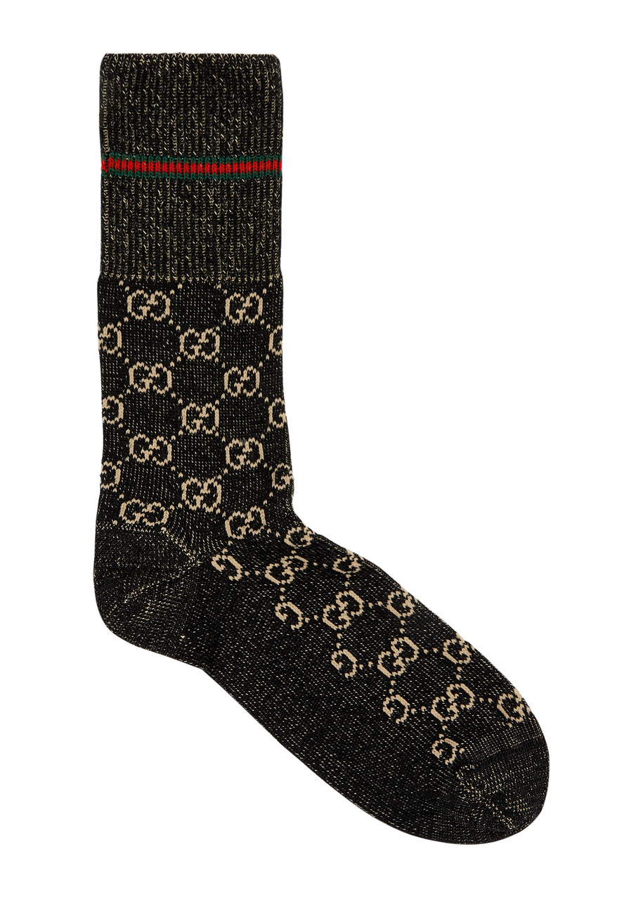 Gucci GG Cotton-blend Socks - Black - One Size