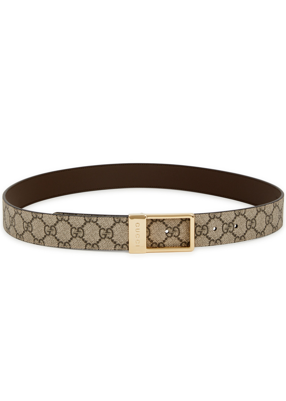 Gucci GG Supreme Monogrammed Belt - Beige - 90 cm