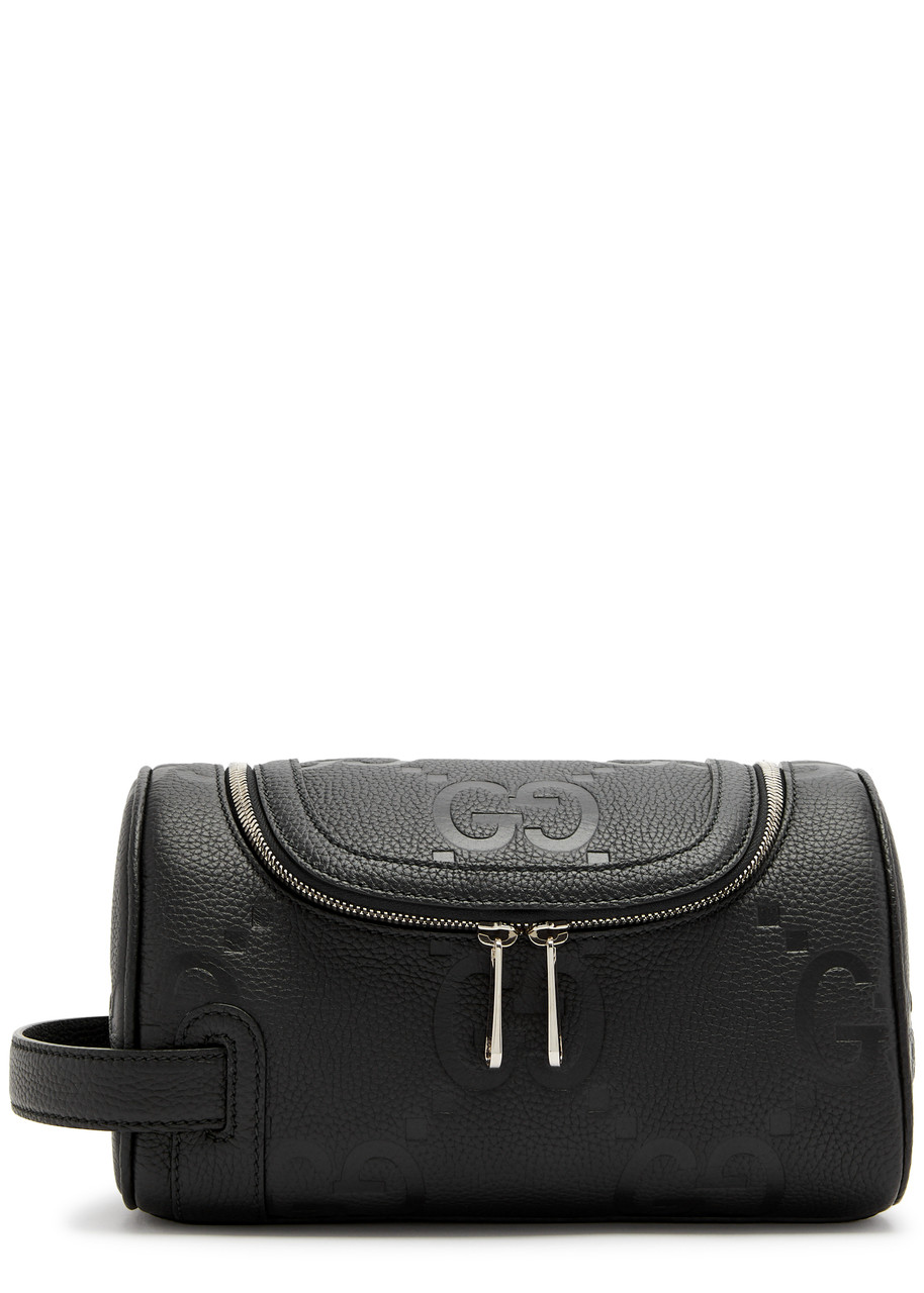 Gucci Jumbo GG Small Leather Wash bag - Black - One Size