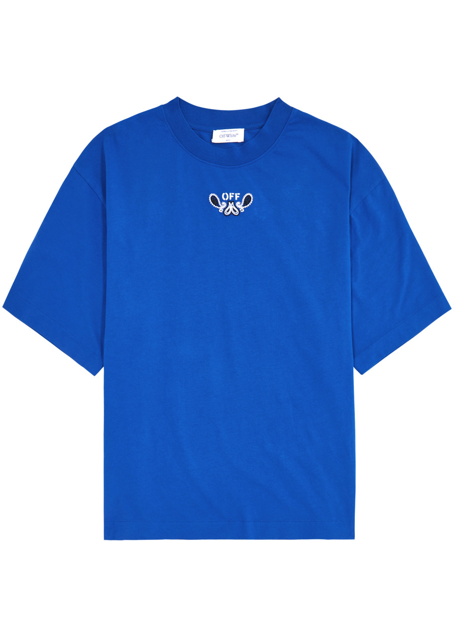Off-white Arrows Logo Cotton T-shirt - Blue