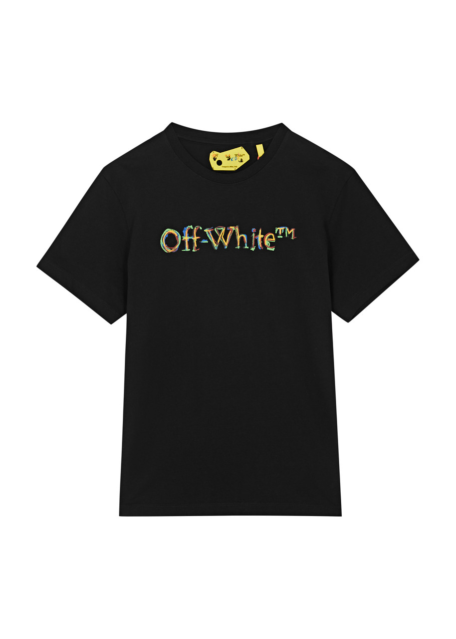 Off-white Kids Logo-print Cotton T-shirt (12-14 Years) - Black - 12YR (12 Years)