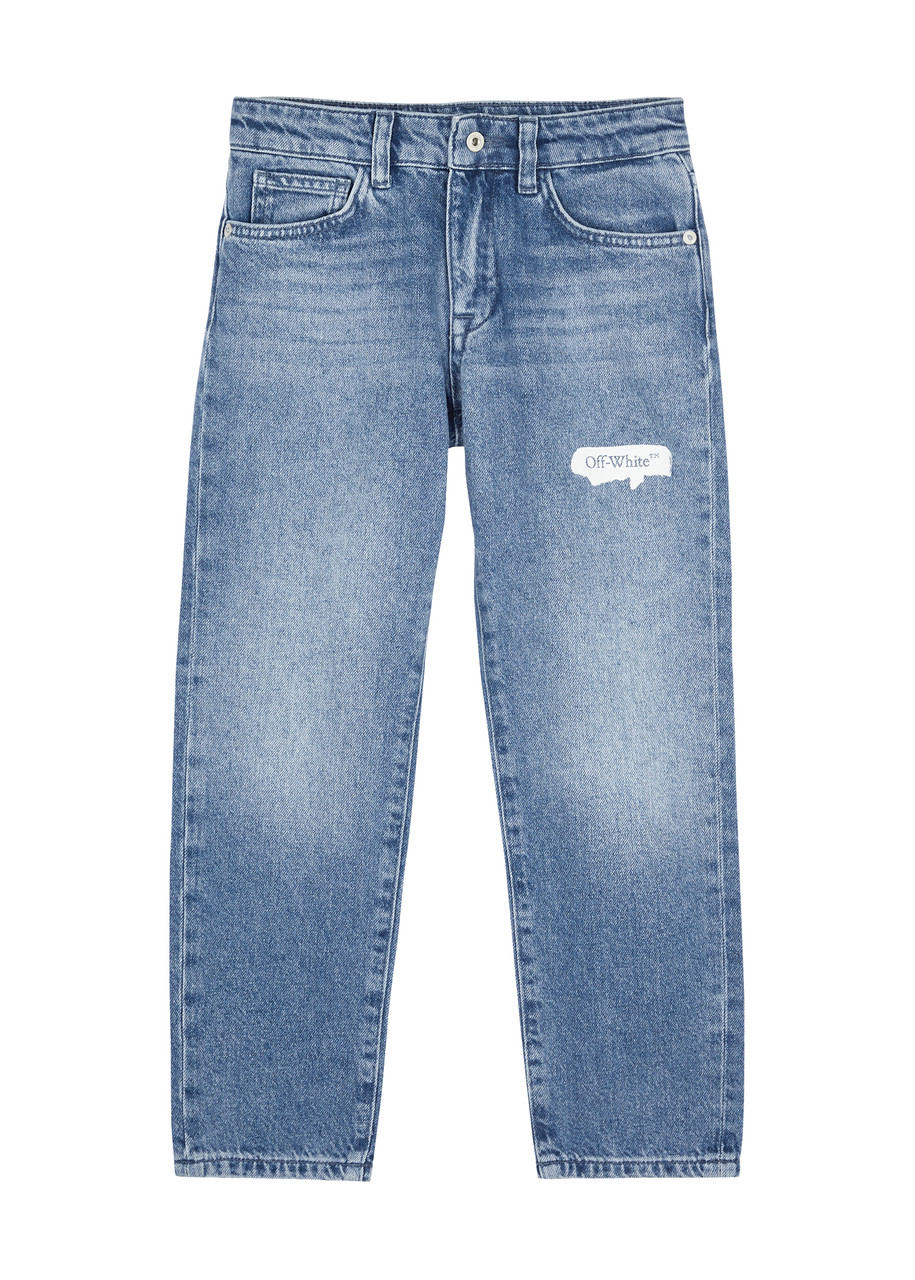 Off-white Kids Logo-print Denim Jeans (4-10 Years) - Blue - 08YR (8 Years)