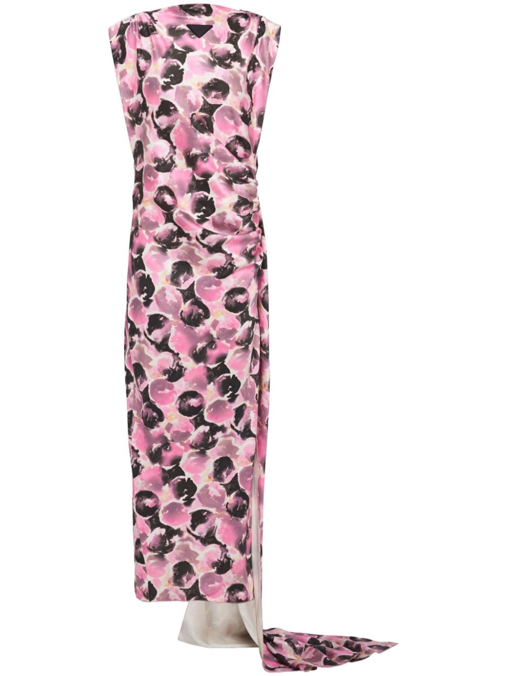 Prada graphic-print sleeveless dress - Pink