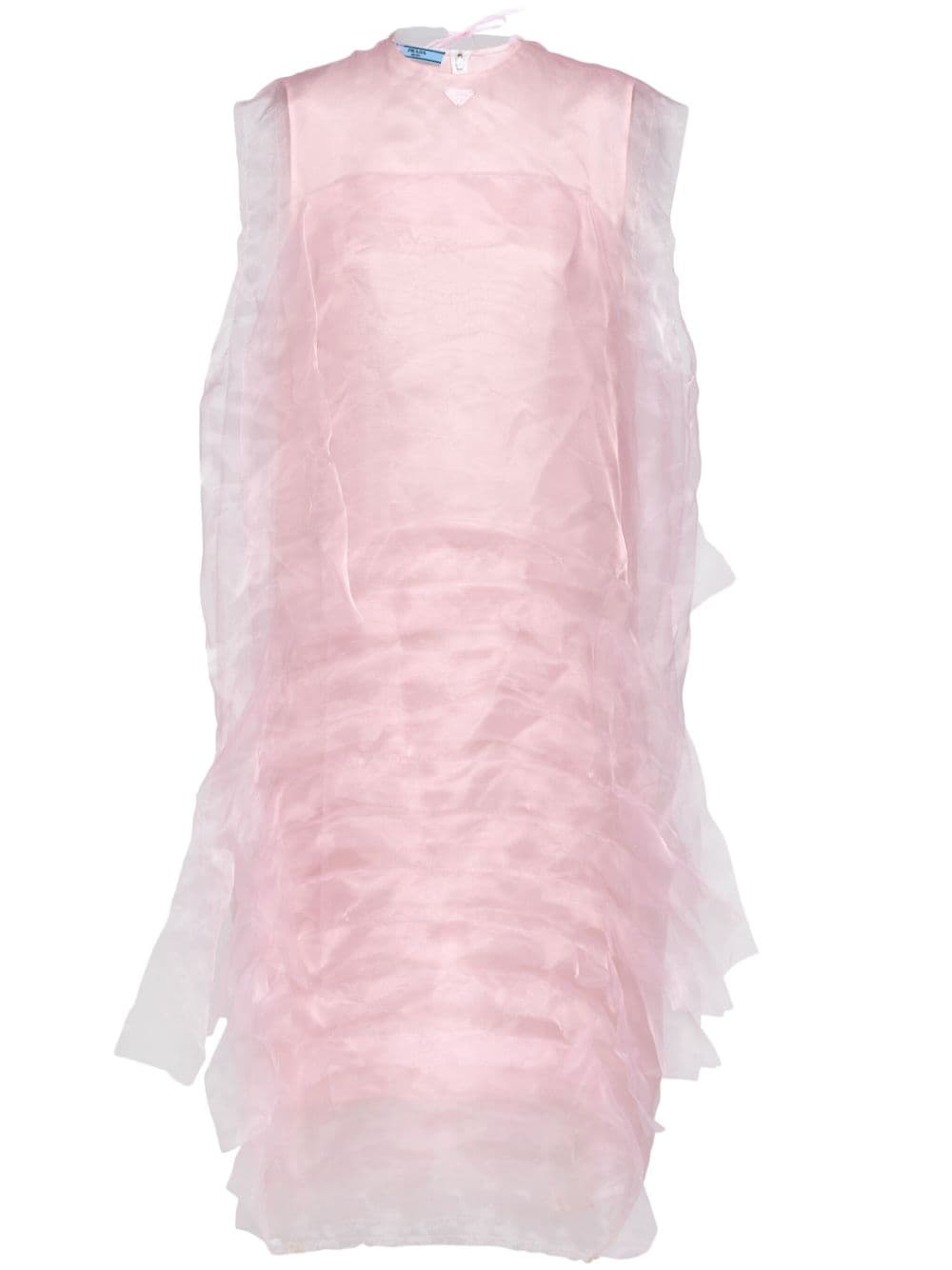 Prada technical voile dress - Pink