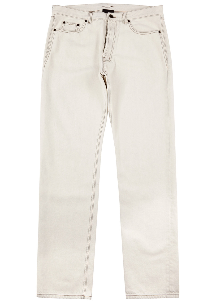 Saint Laurent Slim-leg Jeans - Off White - W30