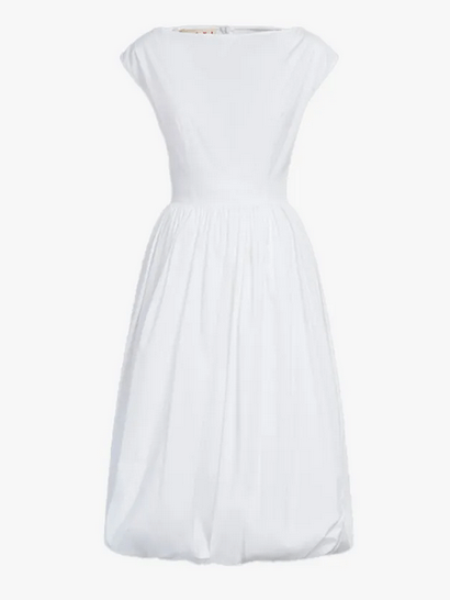 spring summer fashion trends Marni Balloon-skirt cotton-poplin sleeveless dress £1,195