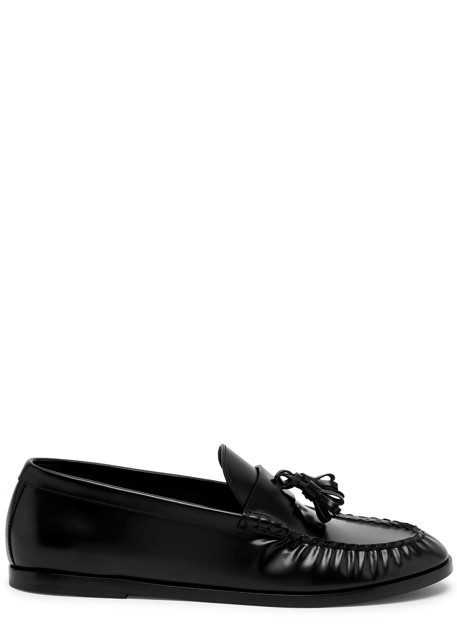 The Row Mens Leather Loafers - Black - 41 (IT41 / UK8)