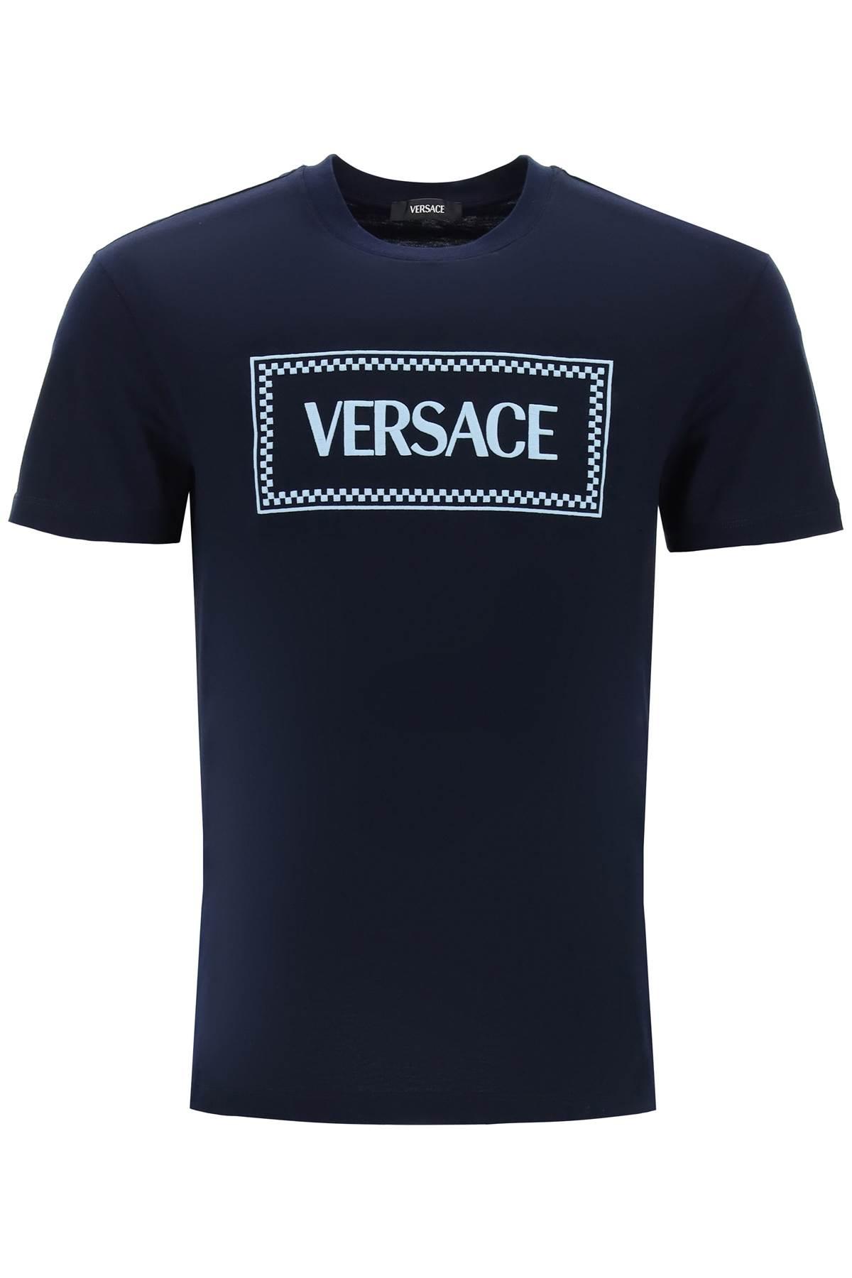 VERSACE Embroidered logo T-shirt