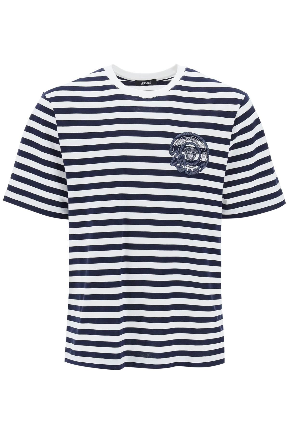 VERSACE Nautical stripe T-shirt