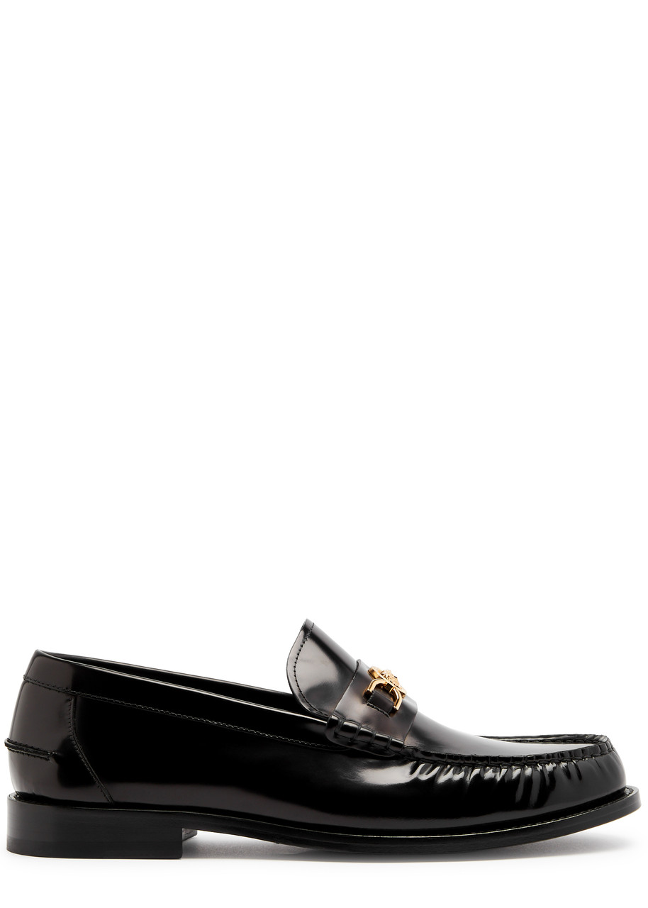 Versace Medusa Leather Loafers - Black - 43 (IT43 / UK9)