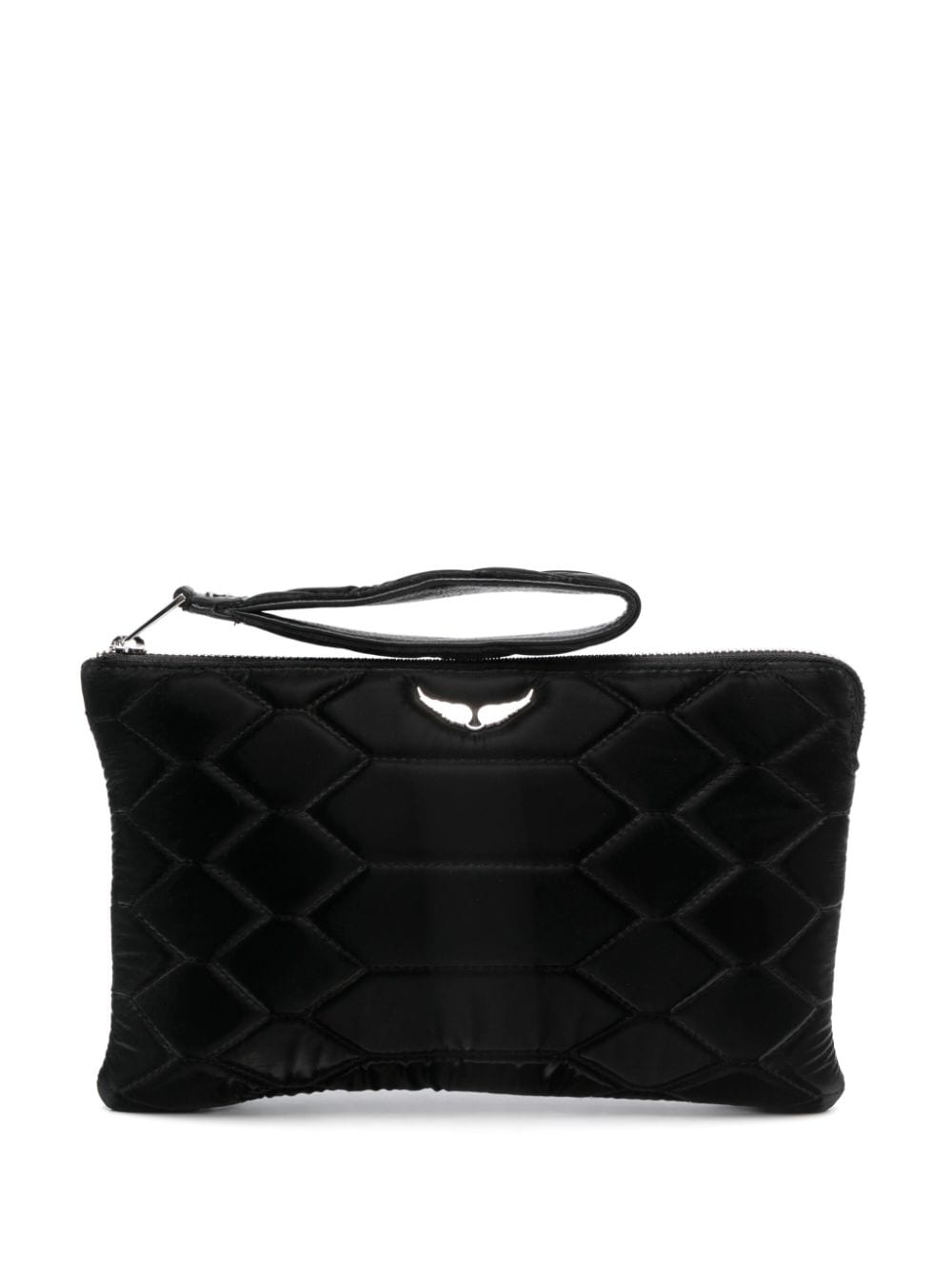 Zadig&Voltaire Galactic panelled clutch bag - Black