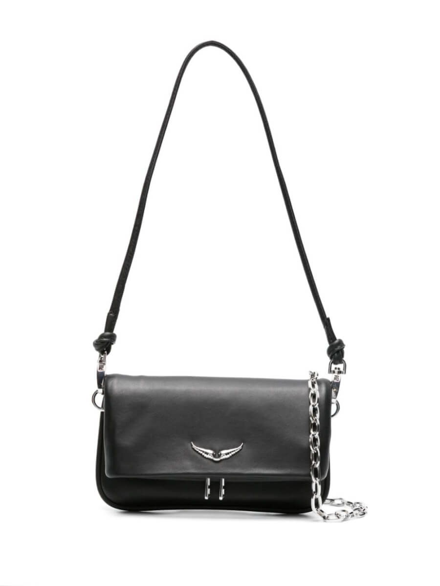 Zadig&Voltaire Rock Nano leather crossbody bag - Black