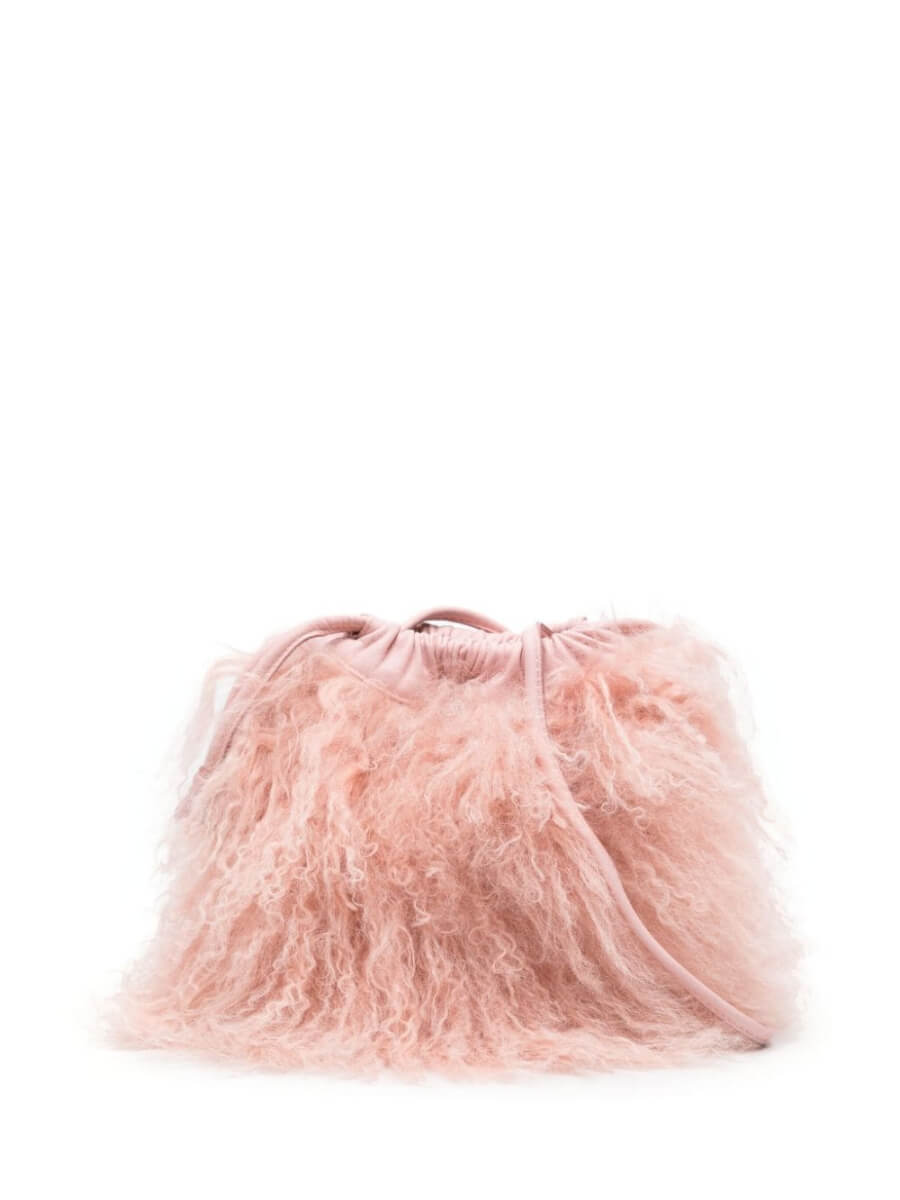 Zadig&Voltaire Rock To Go Frenzy shearling bucket bag - Pink