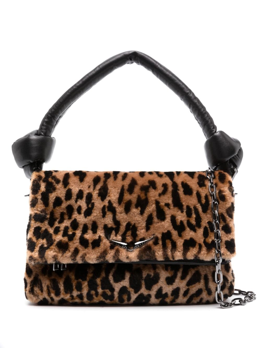 Zadig&Voltaire Rocky Eternal leopard-print shoulder bag - Brown