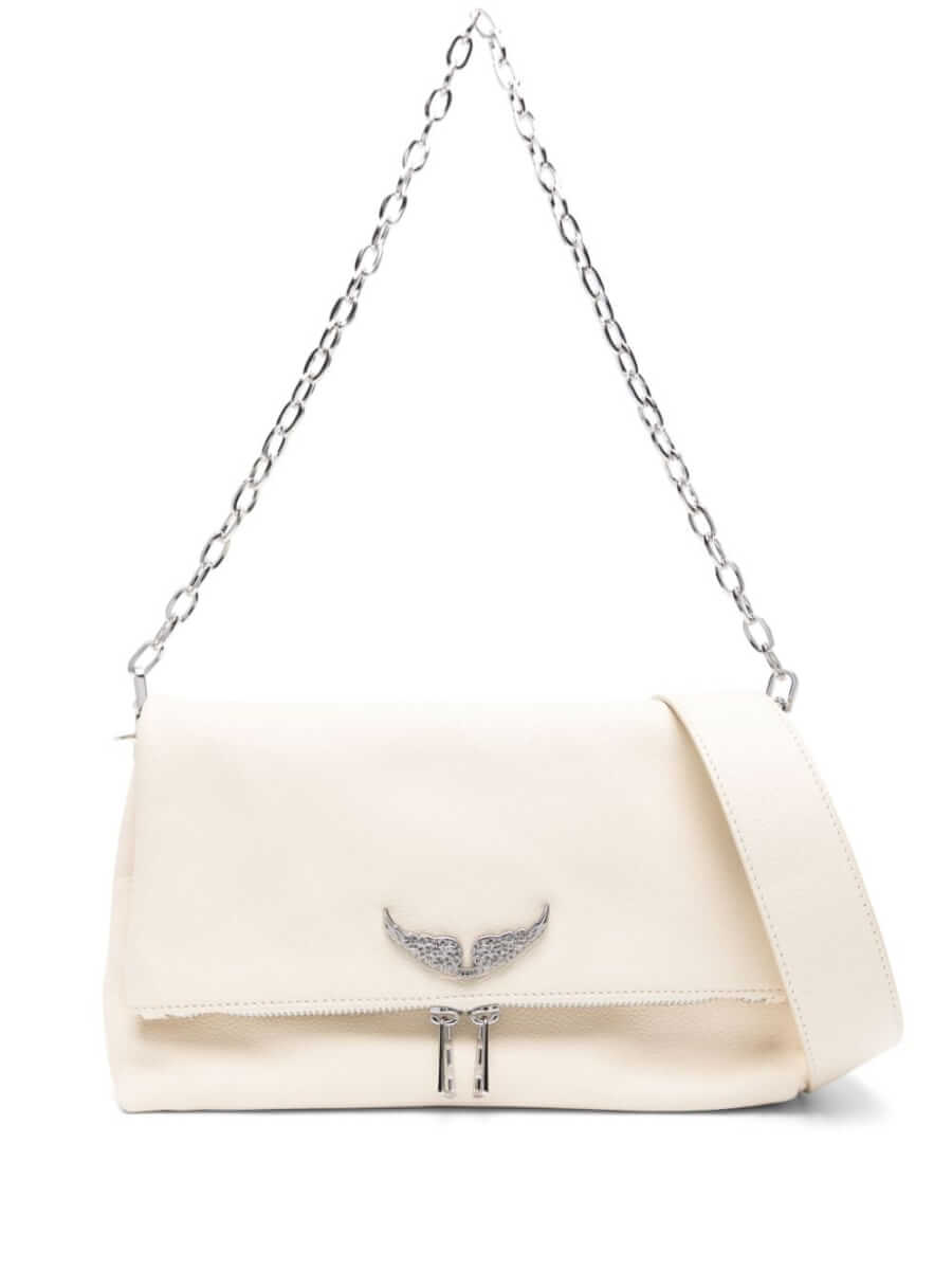 Zadig&Voltaire Swing Your Wings Rocky leather crossbody bag - Neutrals