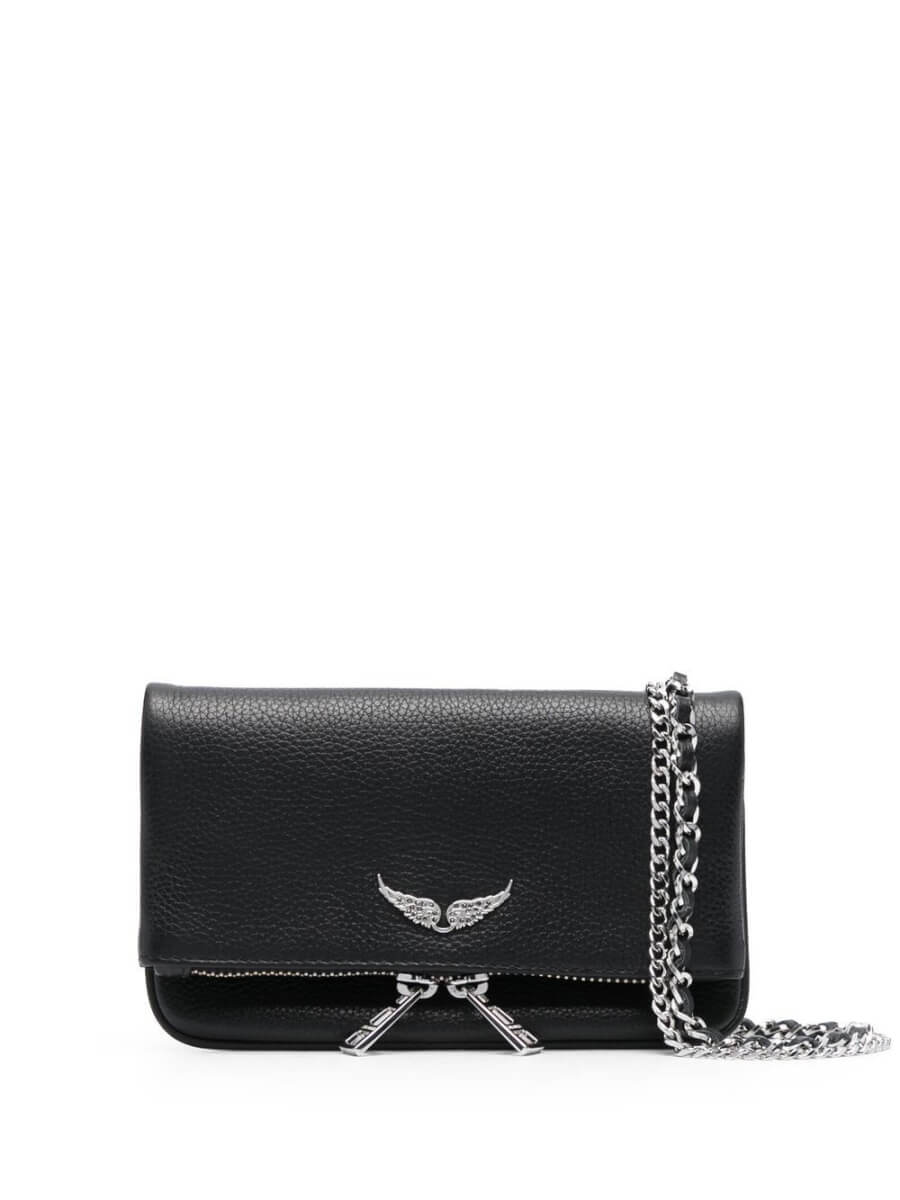 Zadig&Voltaire foldover-design crossbody bag - Black