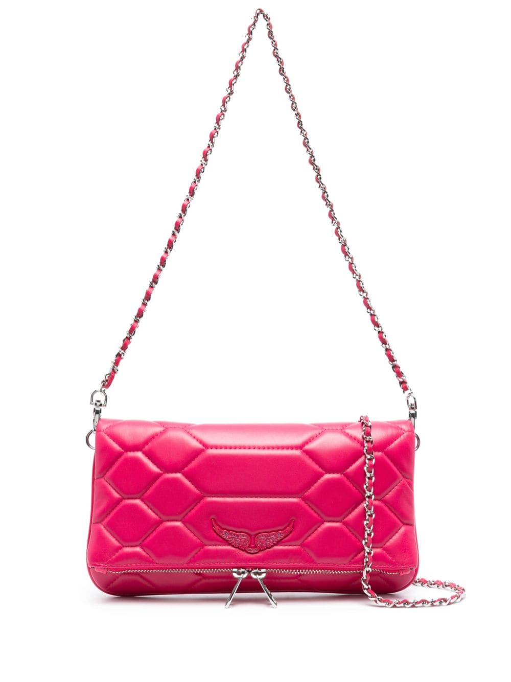 Zadig&Voltaire large Rock quilted crossbody bag - Pink