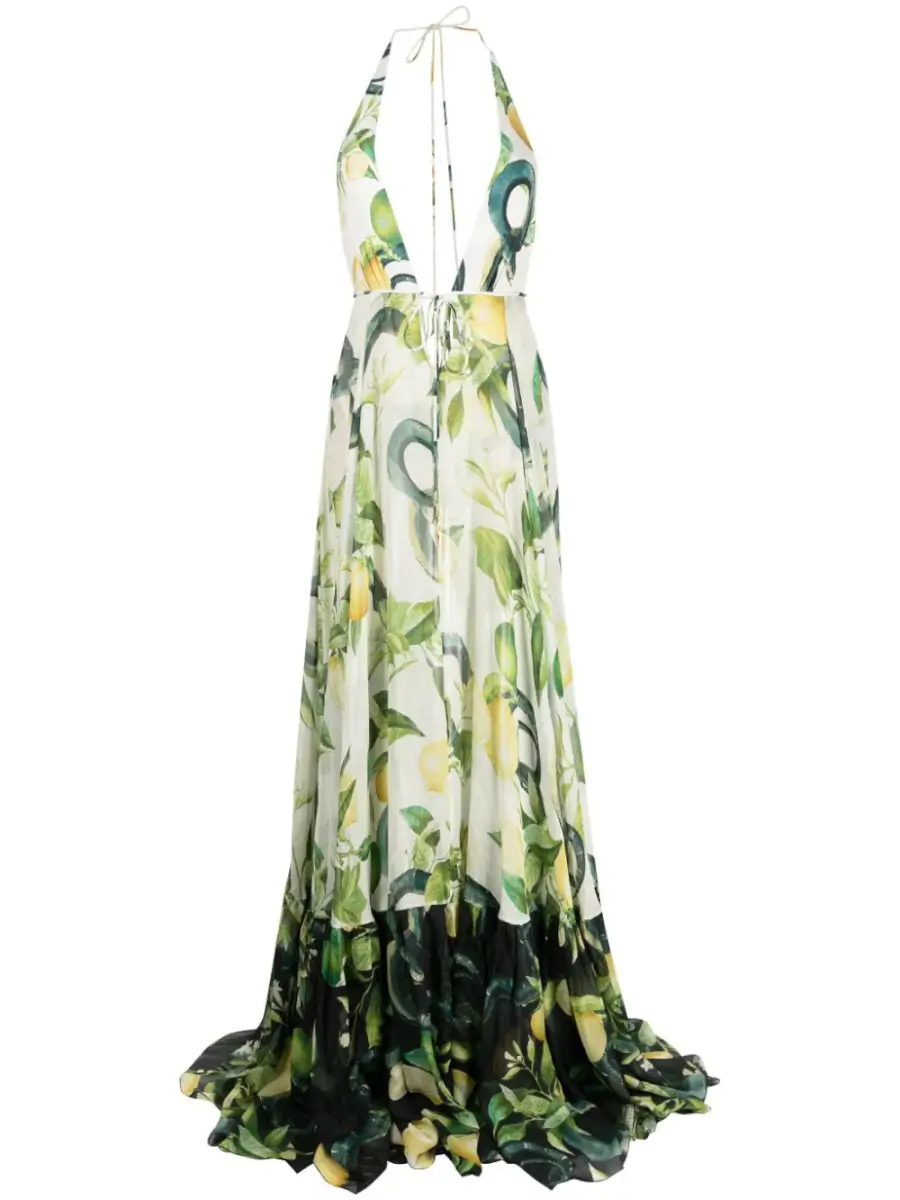 Roberto Cavalli floral-print silk dress £2,744
