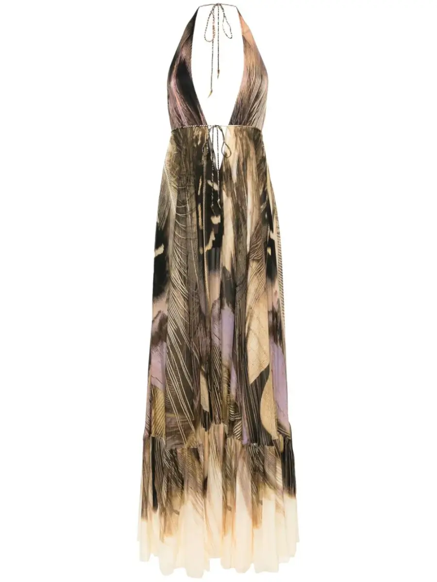 Roberto Cavalli Savage-print maxi dress £4,525