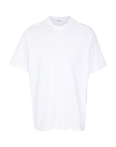 8 By Yoox Organic Cotton Raglan Shoulder T-shirt Man T-shirt White Size S Cotton