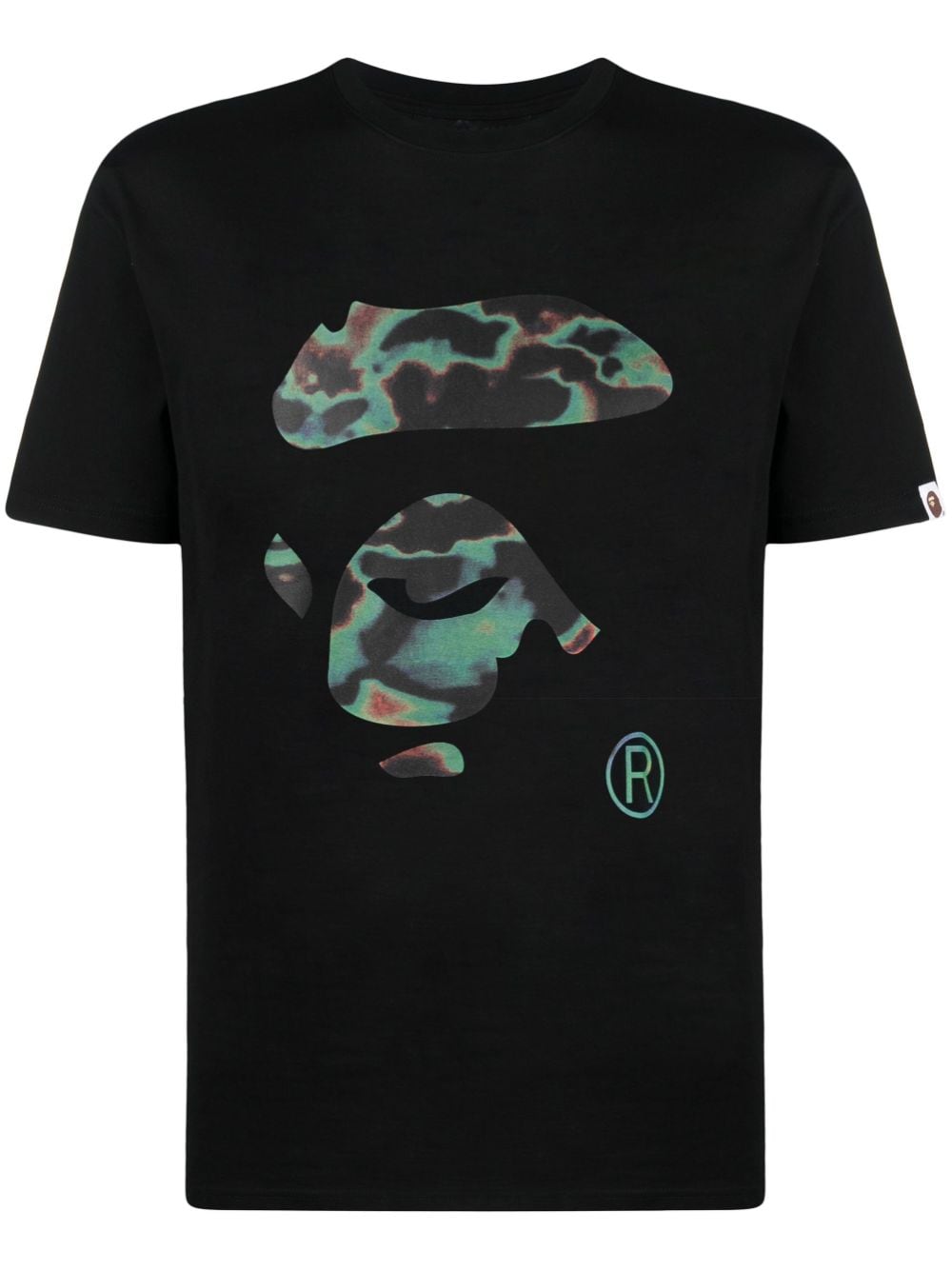 BAPE BLACK *A BATHING APE® logo-print cotton T-shirt
