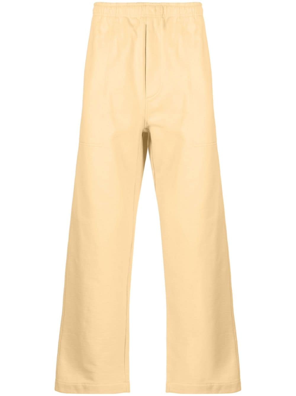 BODE wide-leg cotton track pants - Yellow