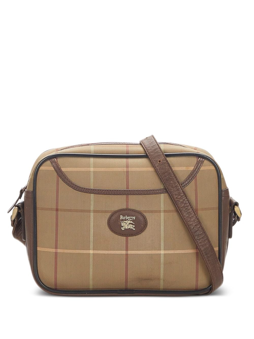 Burberry Pre-Owned Pre-Owned Burberry Plaid Canvas shoulder bag - Brown