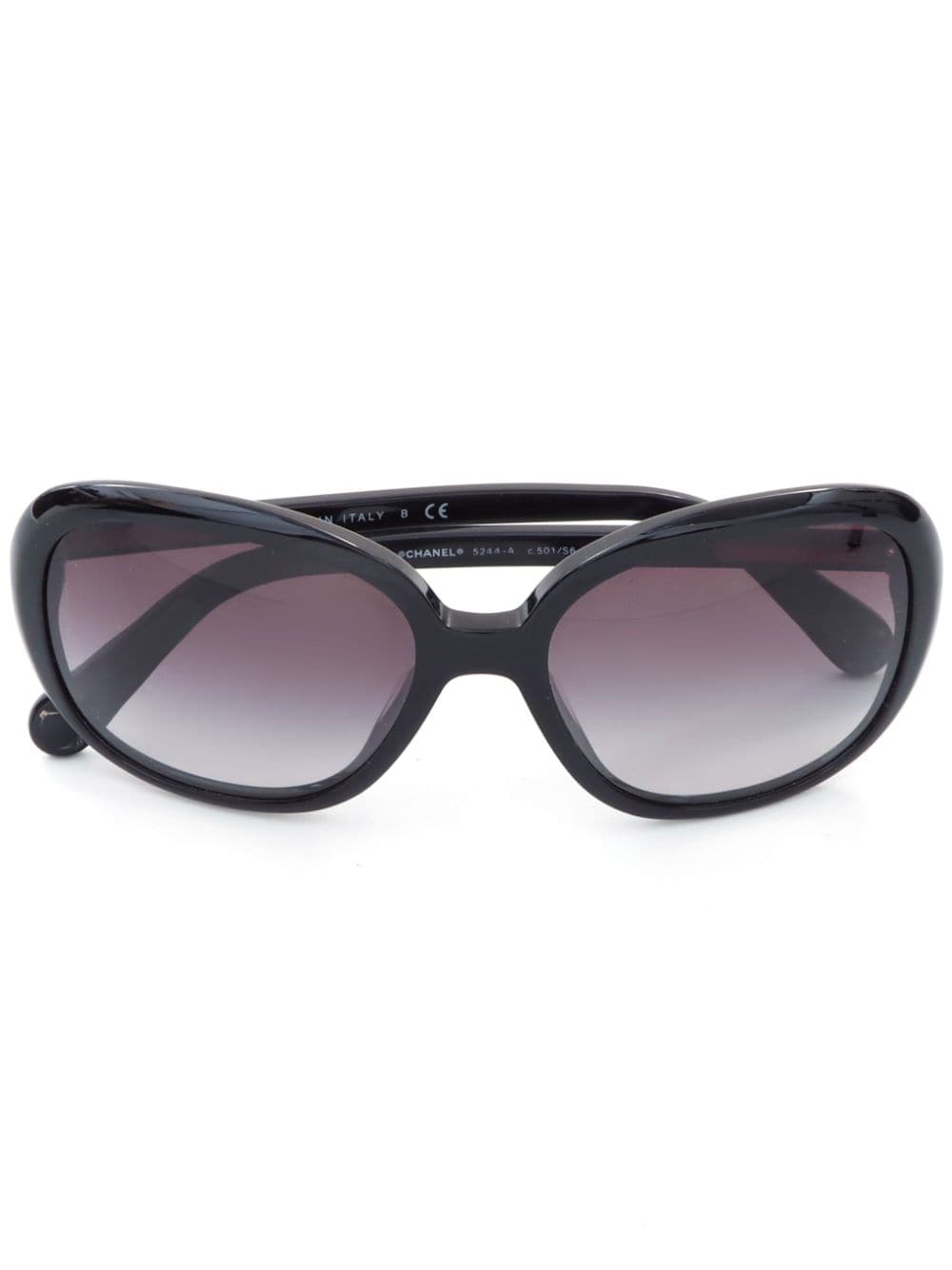 CHANEL Pre-Owned 1990-2000s CC cat-eye sunglasses - Black