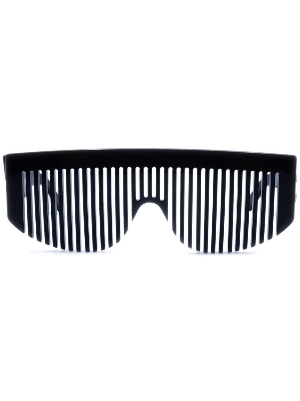CHANEL Pre-Owned 1990-2000s Hair Comb oversize-frame sunglasses - Black