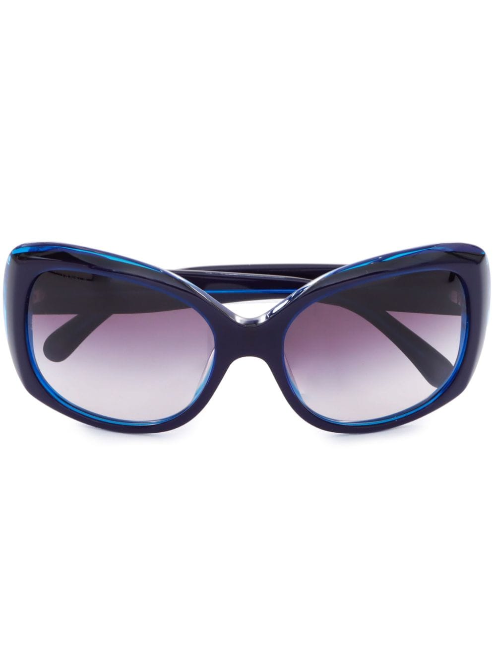 CHANEL Pre-Owned 2000s CC square-frame sunglasses - Blue