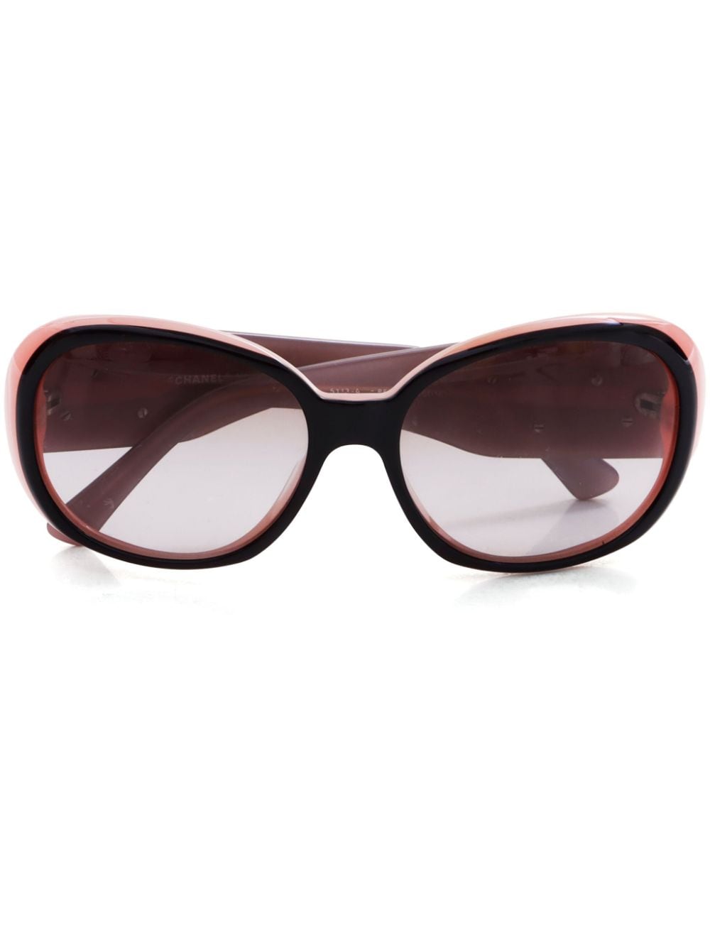 CHANEL Pre-Owned 2000s oval-framed gradient sunglasses - Pink