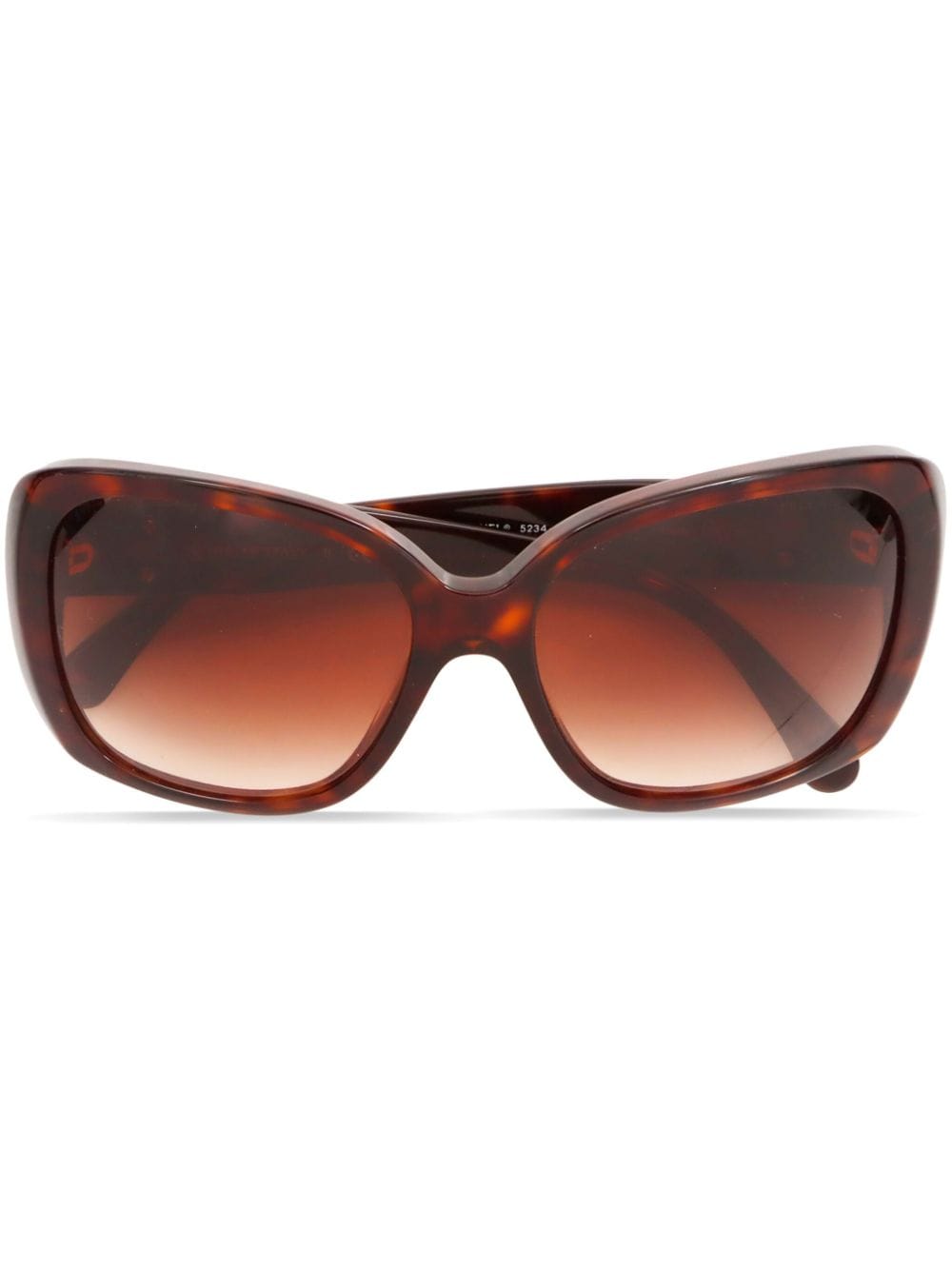 CHANEL Pre-Owned 2000s oversized-frame sunglasses - Brown