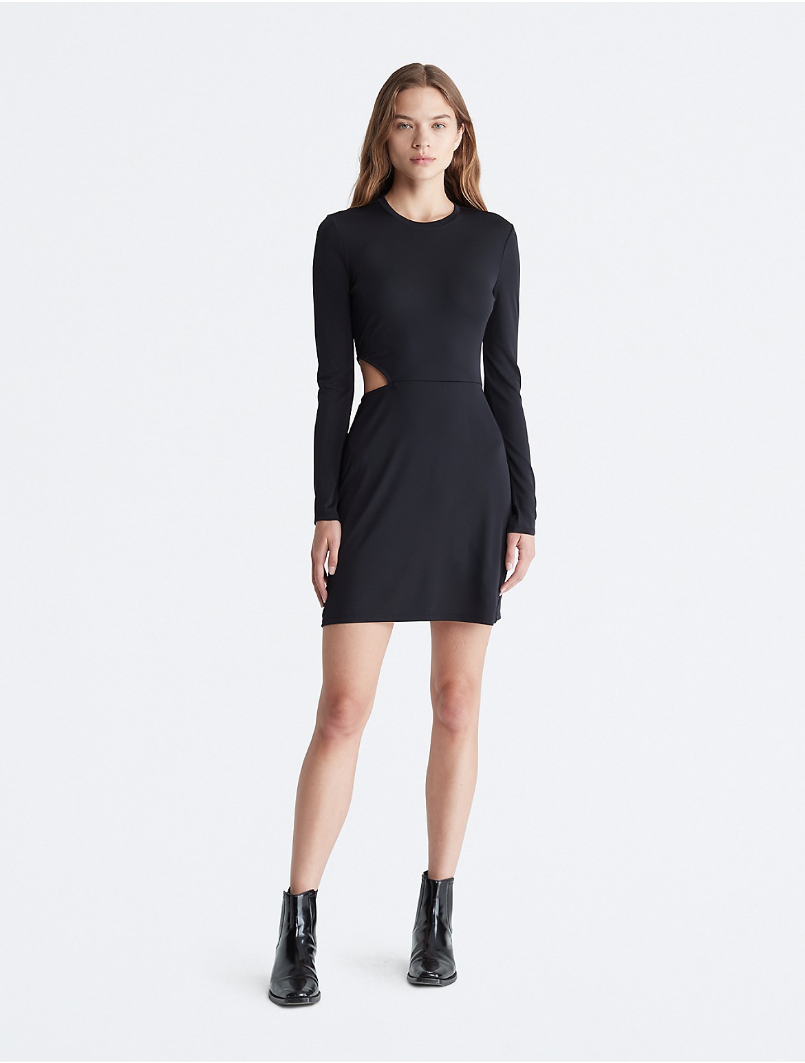 Calvin Klein Women's Cut Out Mini Dress - Black - M